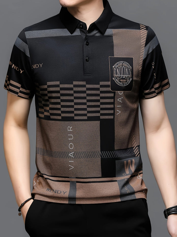 Carlomagno | Polera polo con bloques de color