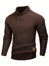 Tomás | Sweater de cuello chal texturado