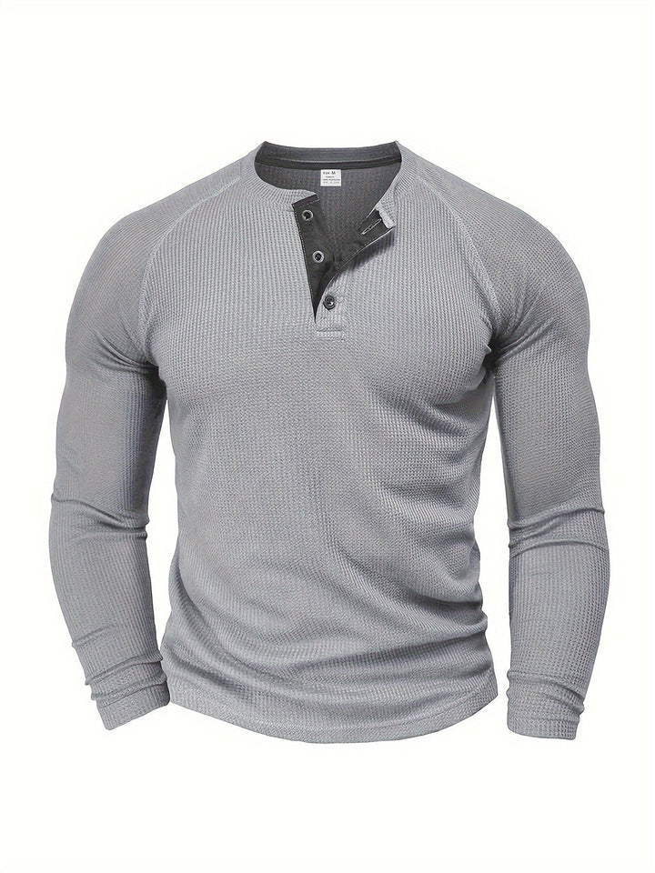René | Polera henley manga larga