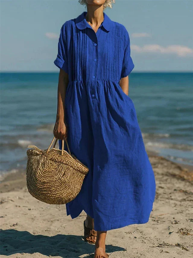 Genoveva | Vestido camisero manga media