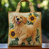 Denisse | Bolso tote bordado perrito y girasoles