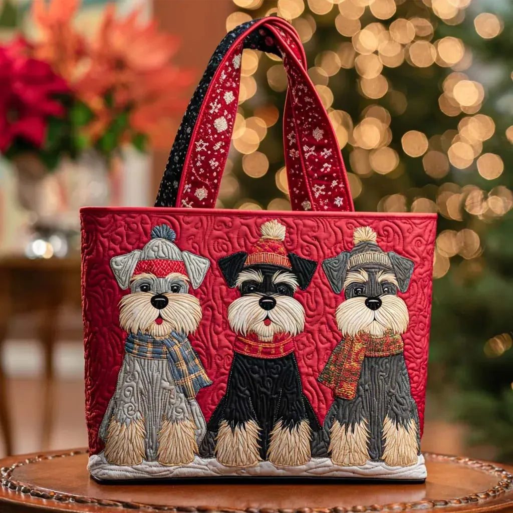 Haydée | Bolso tote acolchado con perritos