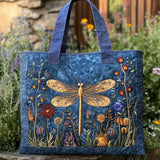 Natalia | Bolso tote acolchado con libélula bordada