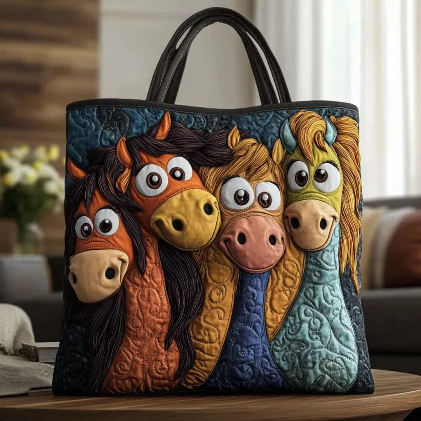 Katherine | Bolso tote acolchado multicolor