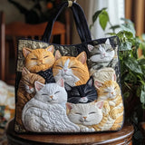 Jessica | Bolso tote acolchado con gatitos