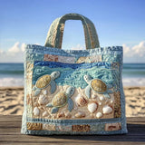 Mirella | Bolso tote acolchado tortugas marinas