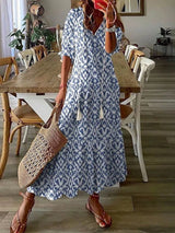 Rebeca | Vestido largo con escote en V