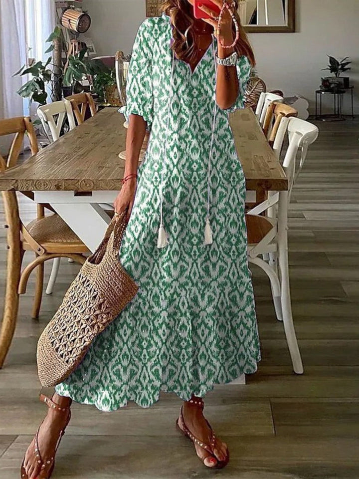 Rebeca | Vestido largo con escote en V