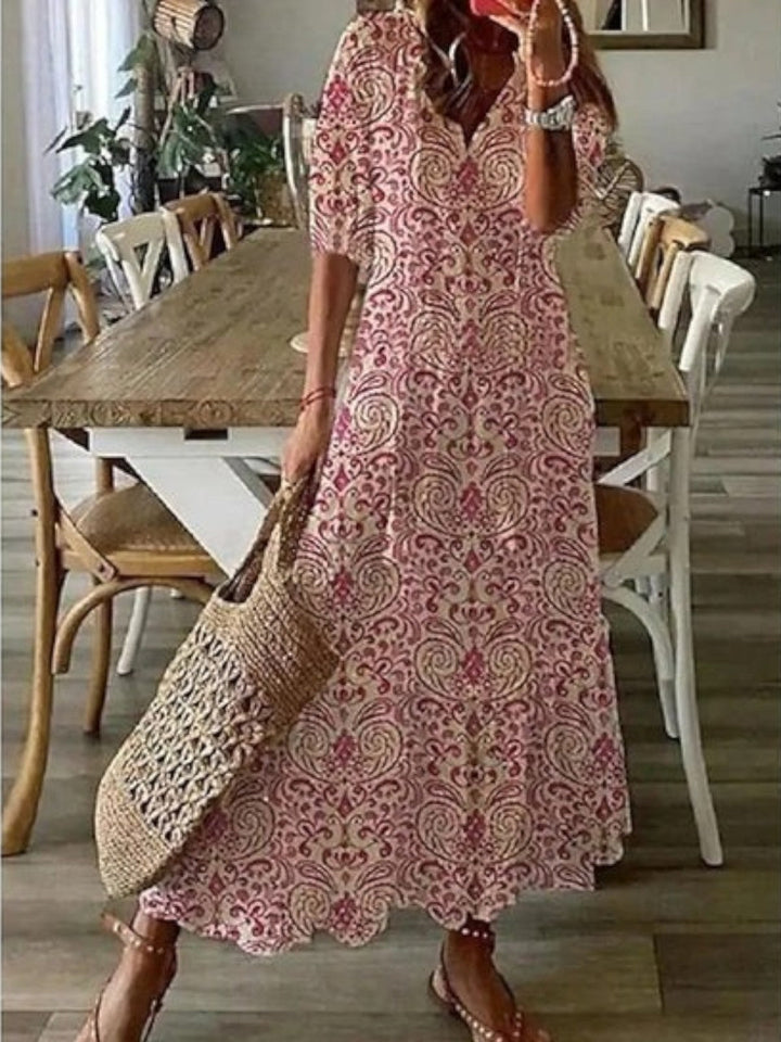 Rebeca | Vestido largo con escote en V