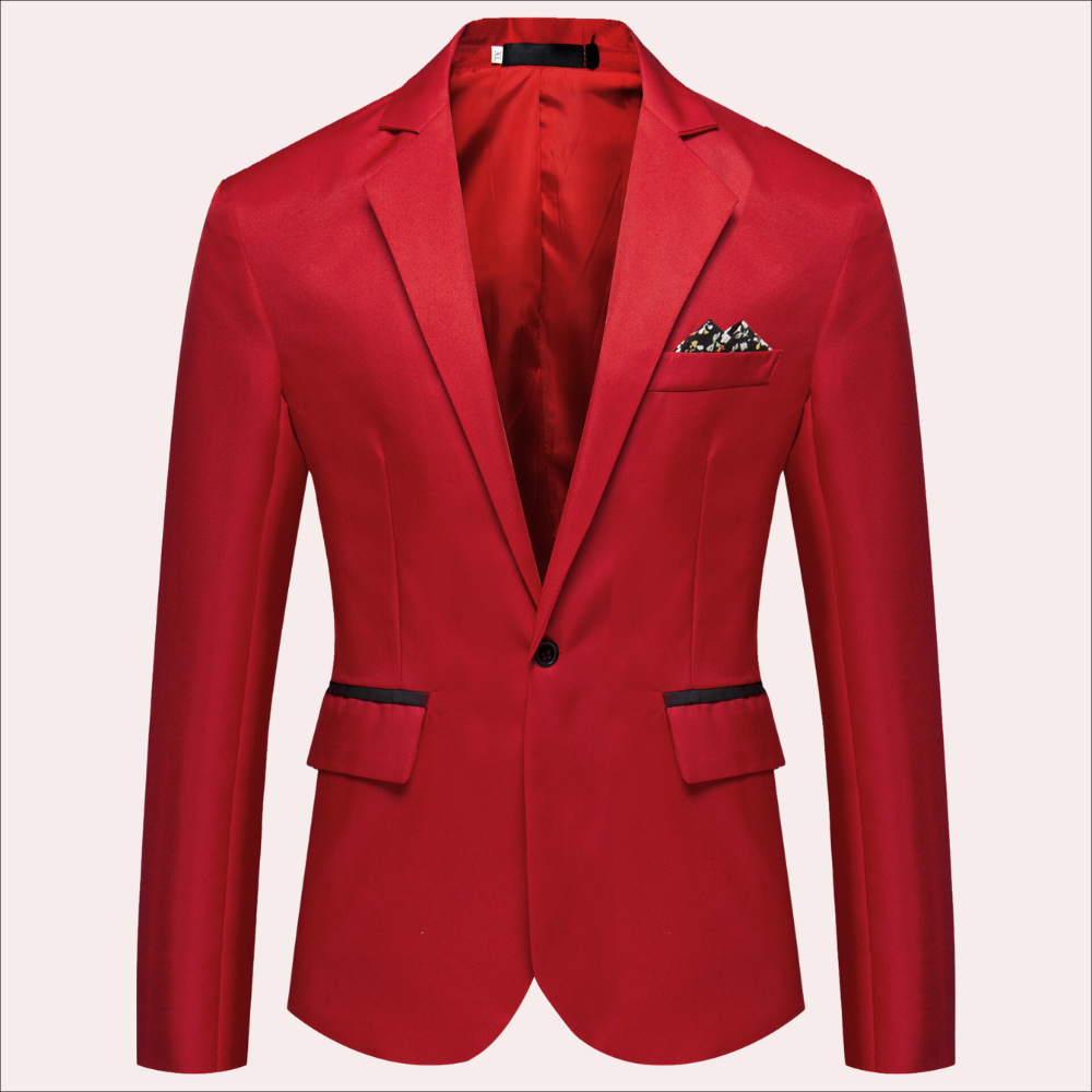 Aurelio | Blazer cruzado simple de corte entallado