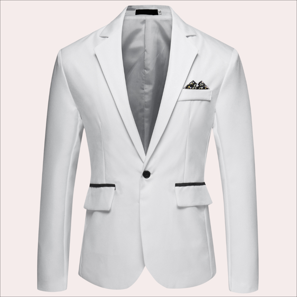 Aurelio | Blazer cruzado simple de corte entallado