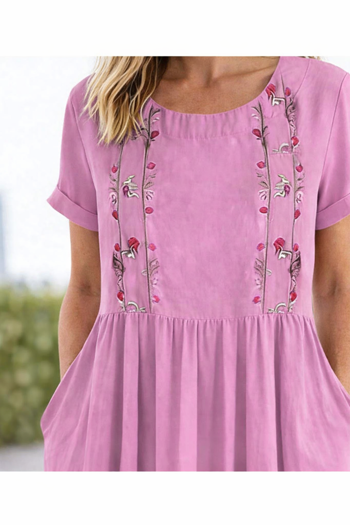 Nayadet | Vestido midi manga corta