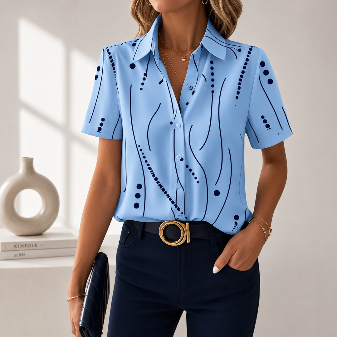 Edith | Blusa con estampado abstracto