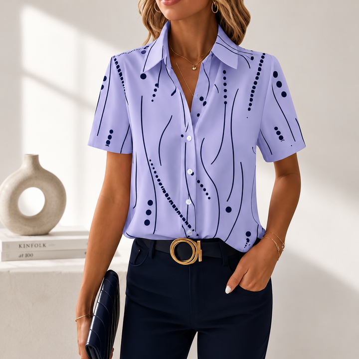 Edith | Blusa con estampado abstracto