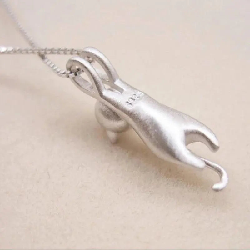 Dana | Collar gato plateado