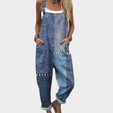 Diana | Jumpsuit amplio con estampado patchwork