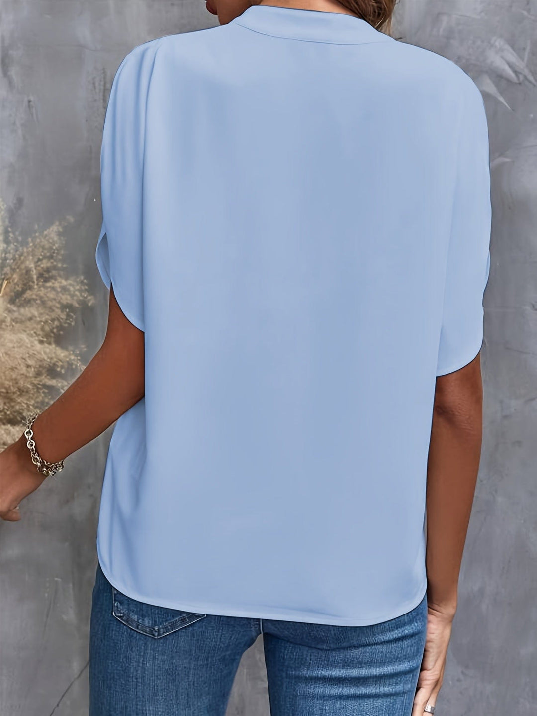 Elicura | Blusa drapeada escote en V