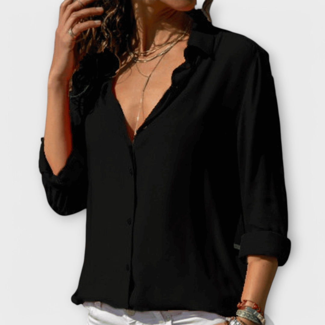 María Fernanda | Blusa clásica con botones