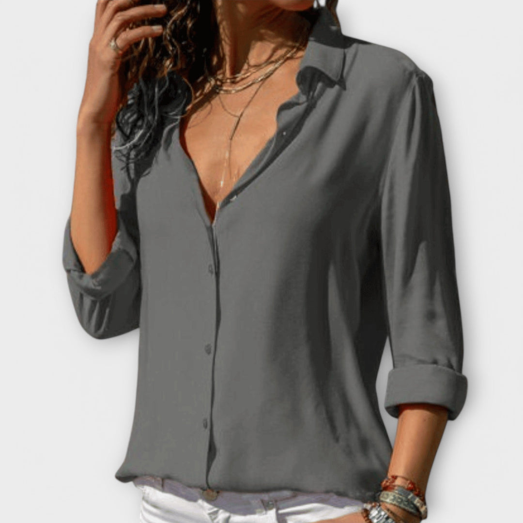 María Fernanda | Blusa clásica con botones