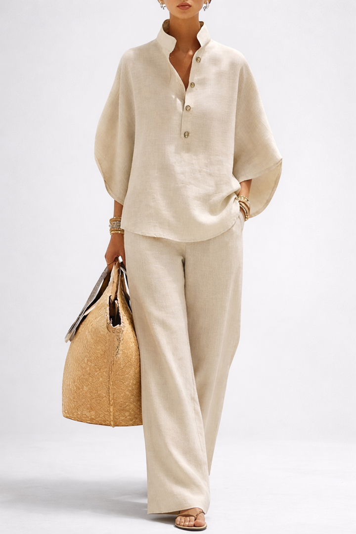 Ornella | Conjunto elegante de dos piezas pierna ancha