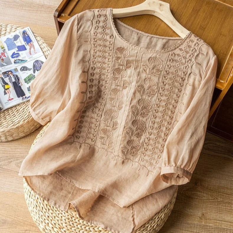 Yunuen | Blusa bordada de verano