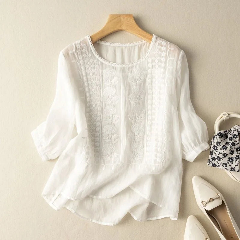 Yunuen | Blusa bordada de verano