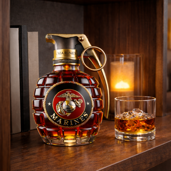 Edgardo | Botella de whisky esculpida