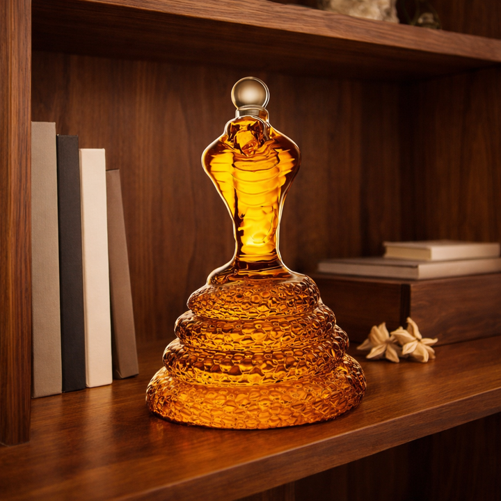 Aurelio | Botella de whisky diseño cobra
