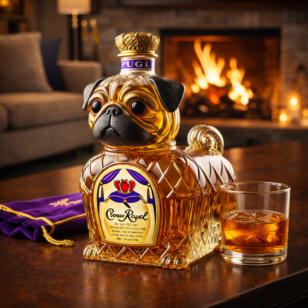 Jhoana | Botella de whisky diseño bulldog francés