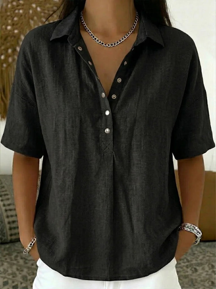 Patricia Andrea | Blusa camisera manga corta