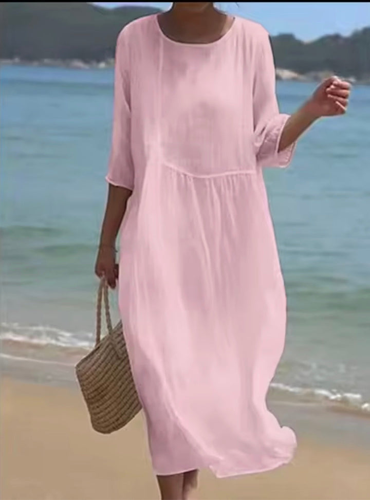 Yanella | Vestido floral manga corta