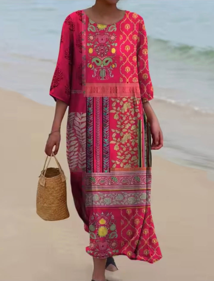 Yanella | Vestido floral manga corta