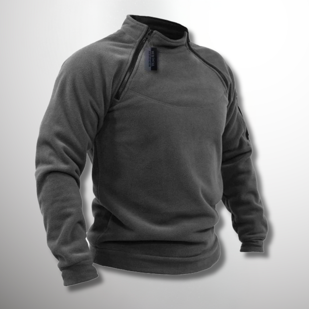 Huenchuleo | Pullover con cuello alto y cierre corto