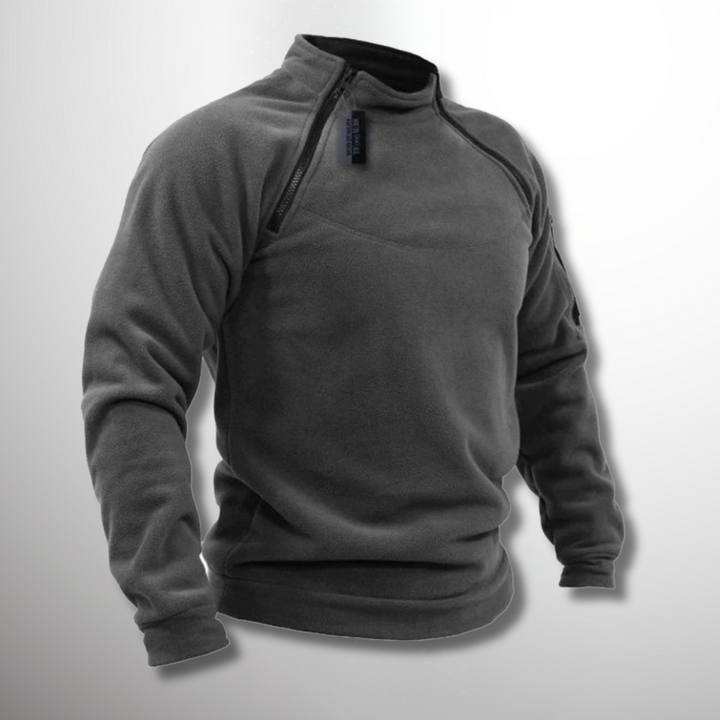 Huenchuleo | Pullover con cuello alto y cierre corto