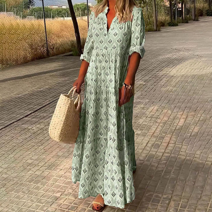 Sinaí | Vestido largo estampado