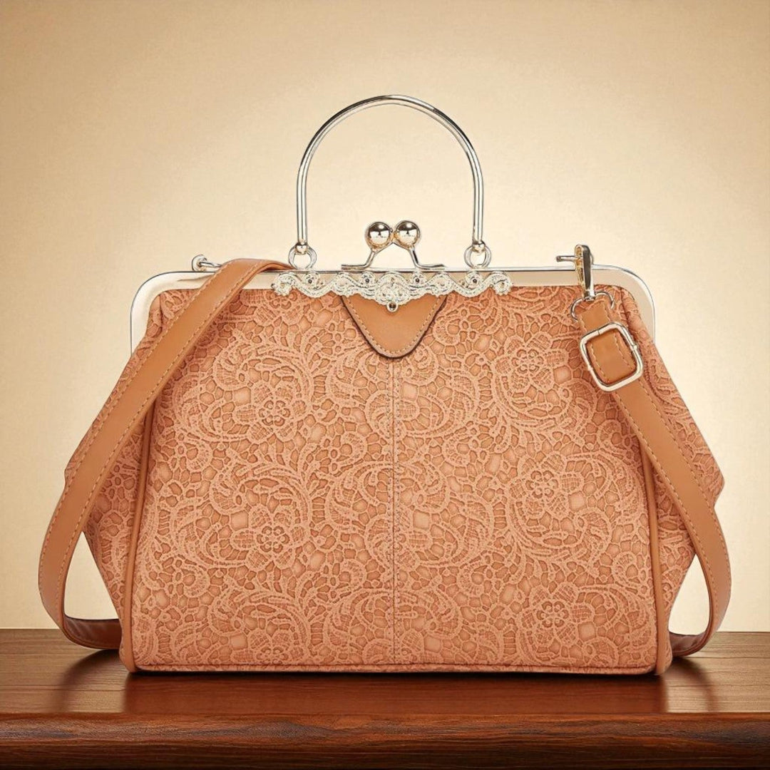 Delfina | Cartera vintage con cierre de beso