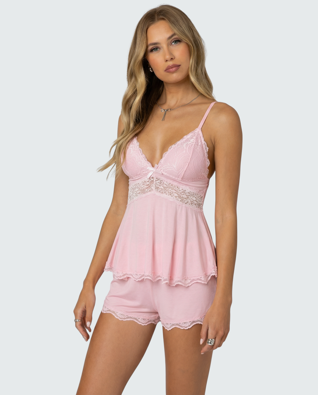 Valeria | Pijama de encaje dos piezas