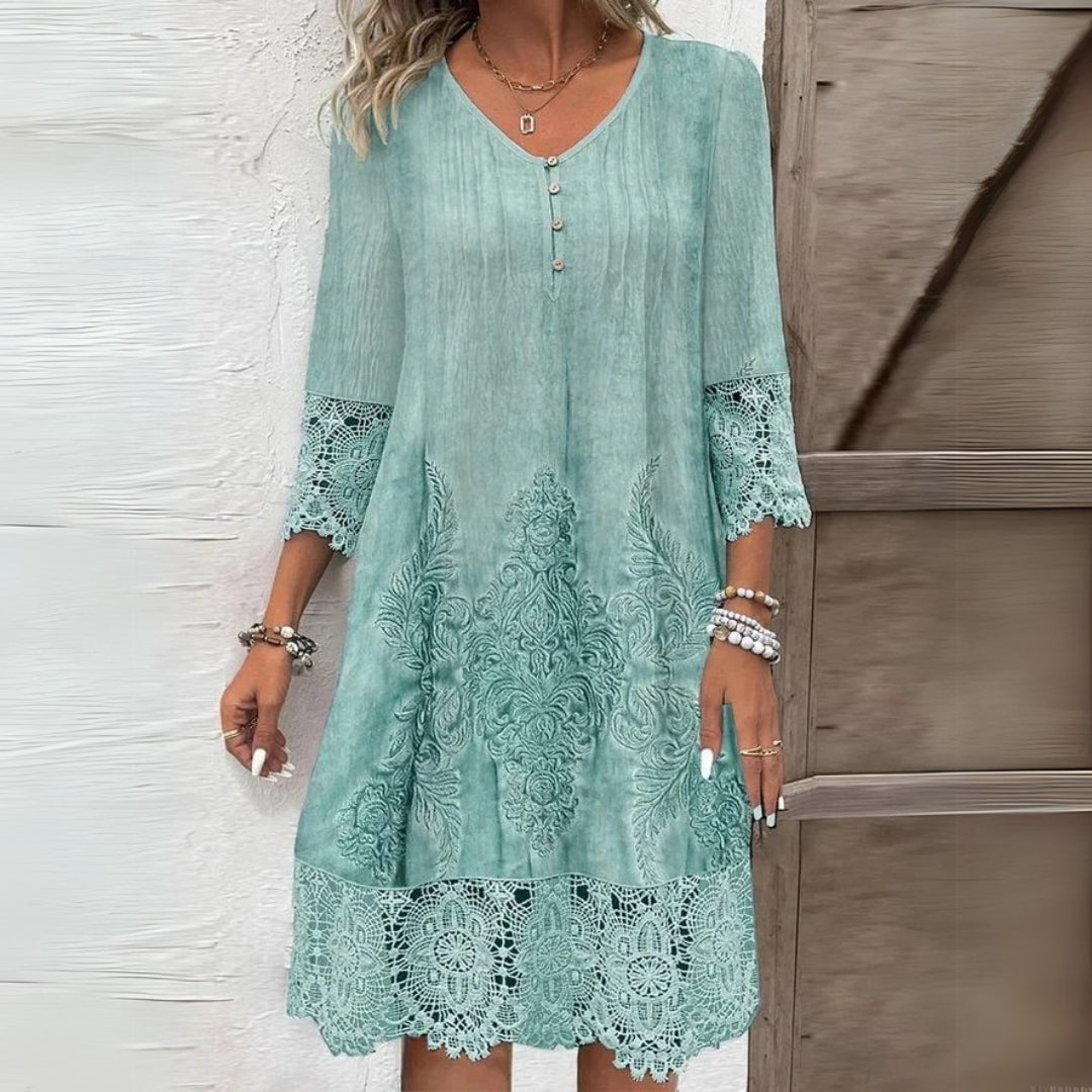 Zoraida | Vestido midi con encaje