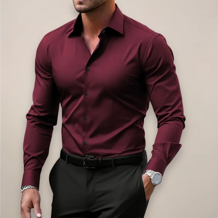 Enrique | Camisa slim fit manga larga