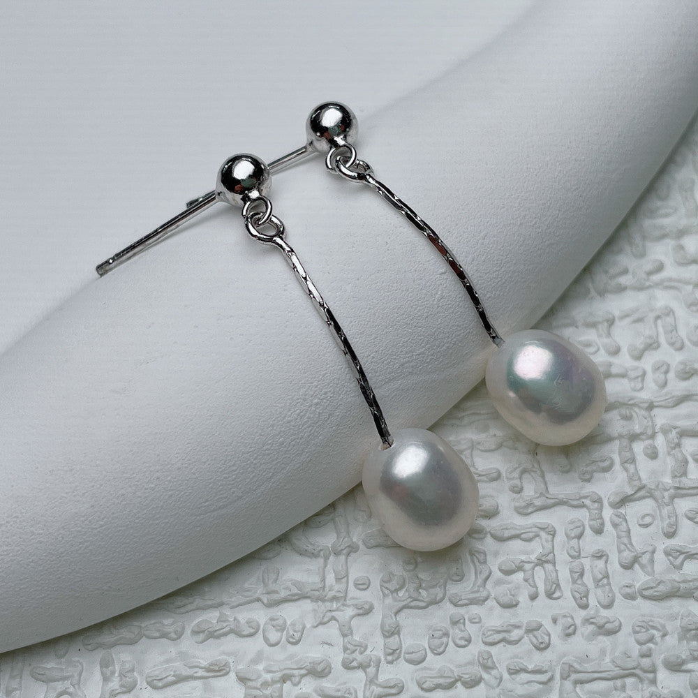 Sara | Aros colgantes de perla