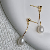 Sara | Aros colgantes de perla