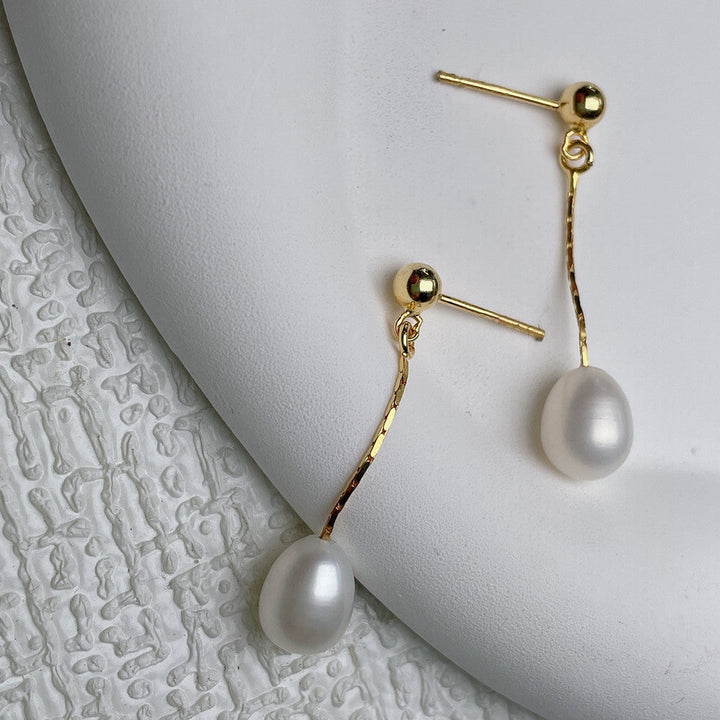 Sara | Aros colgantes de perla