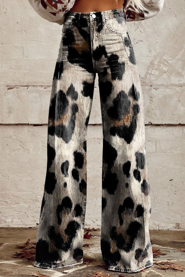 Loreto | Pantalón ancho estampado multicolor