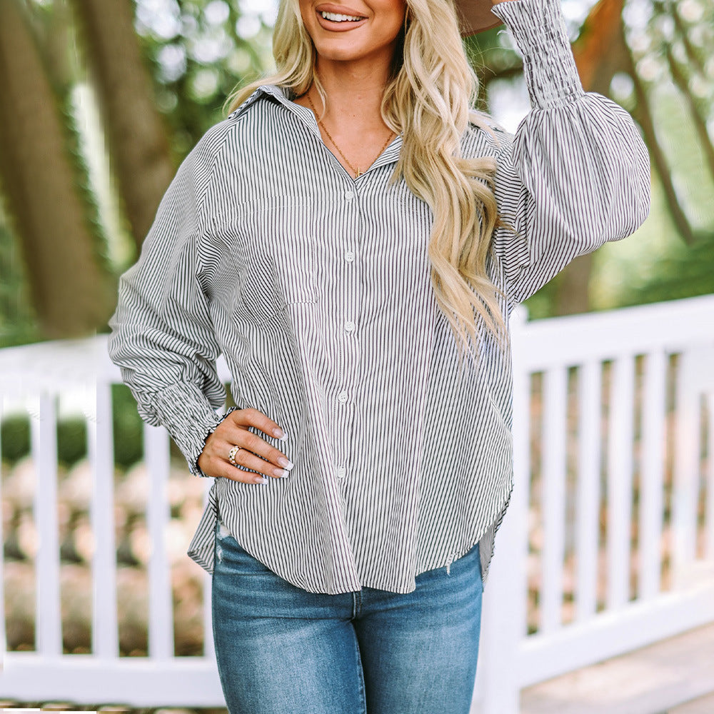 Antonina | Camisa a rayas de corte holgado