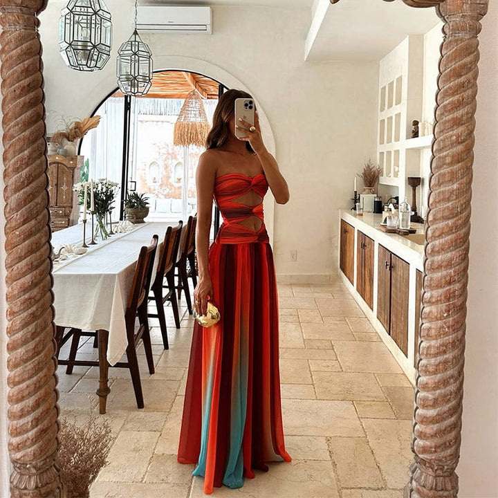 Paula | Vestido largo strapless