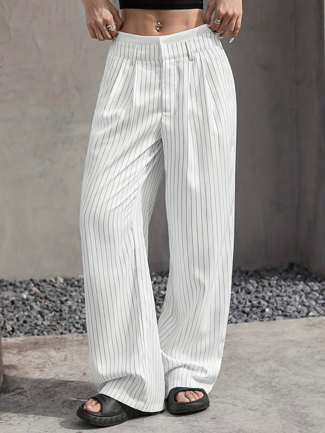 Katiuska | Pantalón ancho a rayas