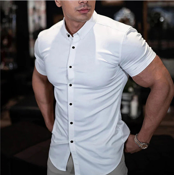 Maximiliano | Camisa slim fit manga corta