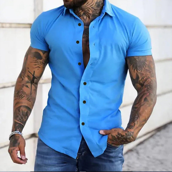 Maximiliano | Camisa slim fit manga corta