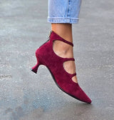 Micaela | Zapatos de taco bajo con tiras