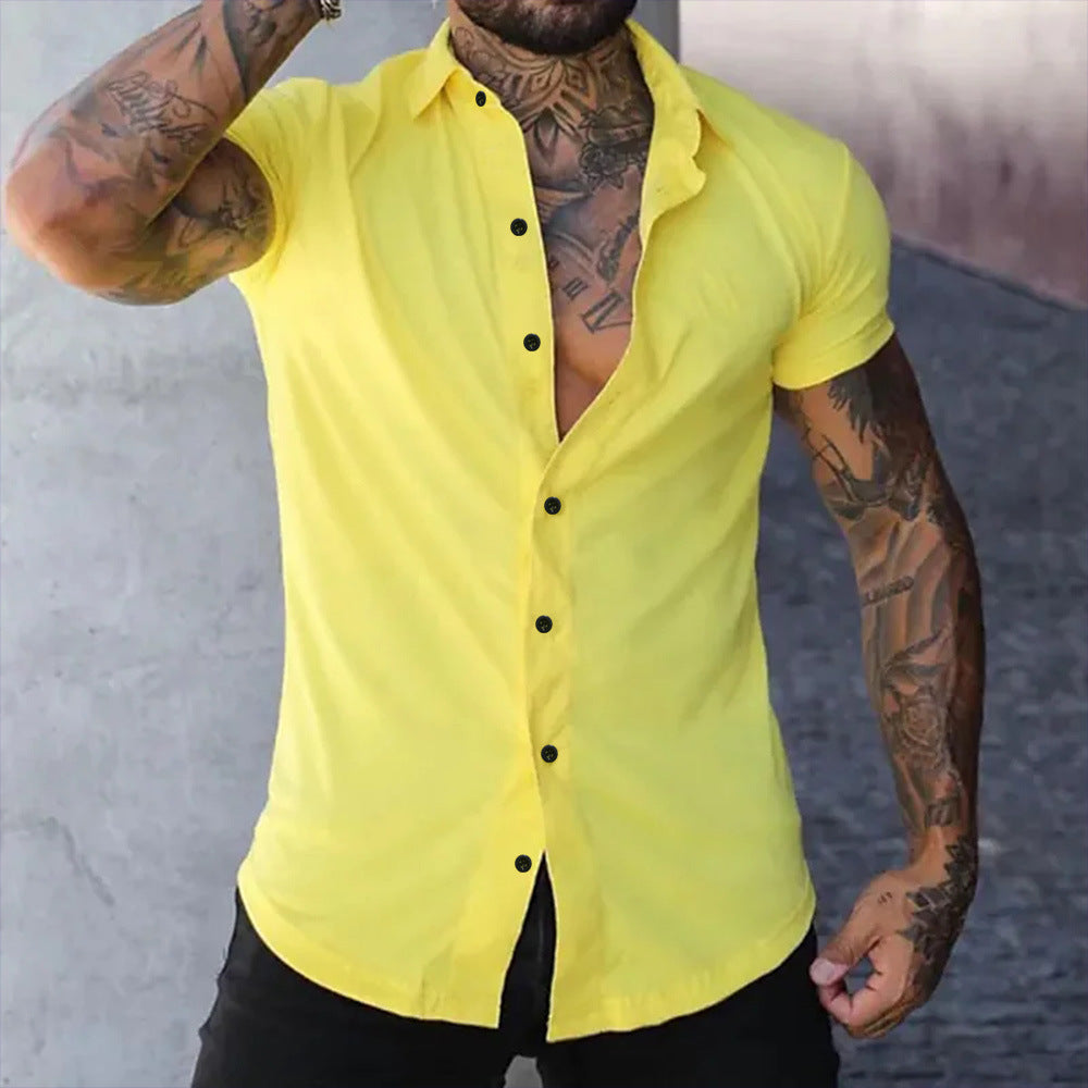 Maximiliano | Camisa slim fit manga corta